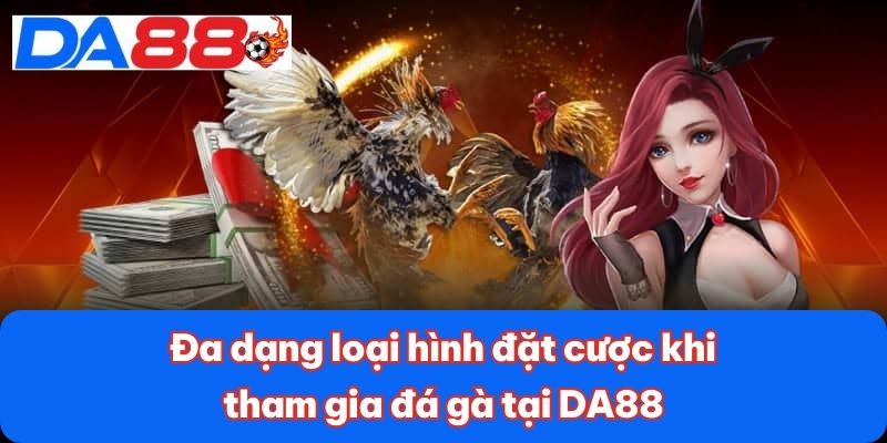 Đa dạng loại hình đặt cược khi tham gia đá gà tại DA88